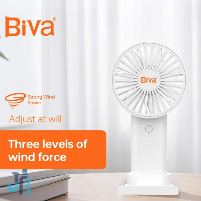 Biva-desktop-fan-FA-01 پنکه دستی بیوا مدل FA-01 ظرفیت 600 میلی آمپر ساعت