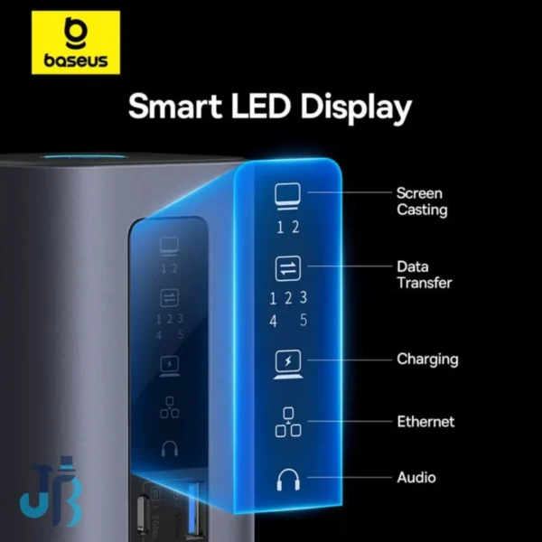 هاب 10 پورت USB-C بیسوس مدل BS-OH174 به همراه کابل USB-C