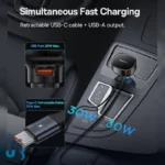 شارژر فندکی 60 وات بیسوس مدل CCTXP-UC