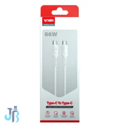 کابل شارژ فست VABI Type-C To Type-C مدل CA12 66W