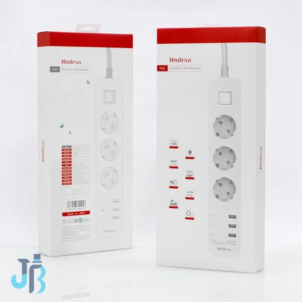 چند راهی برق و شارژر هادرون Hadron P323 دارای 3 پورت