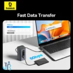 هاب 10 پورت USB-C بیسوس مدل BS-OH174 به همراه کابل USB-C