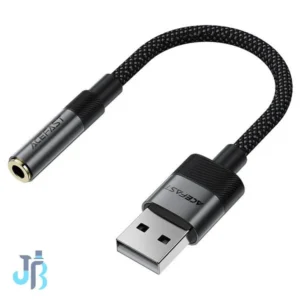 کابل تبدیل USB-C به جک 3.5 میلی متری ایس فست مدل J13 طول 0.15 متر
