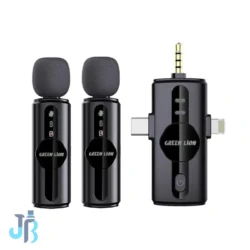 ست میکروفن بی سیم گرین لاین مدل GM-80X با درگاه اتصال لایتنینگ/AUX/USB-C