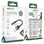 کابل تبدیل USB-C به جک 3.5 میلی متری ایس فست مدل J13 طول 0.15 متر