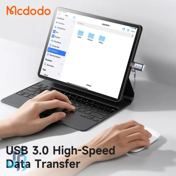 تبدیل OTG تایپ سی به USB3.0 و رم ریدر مک دودو Mcdodo OT-7600