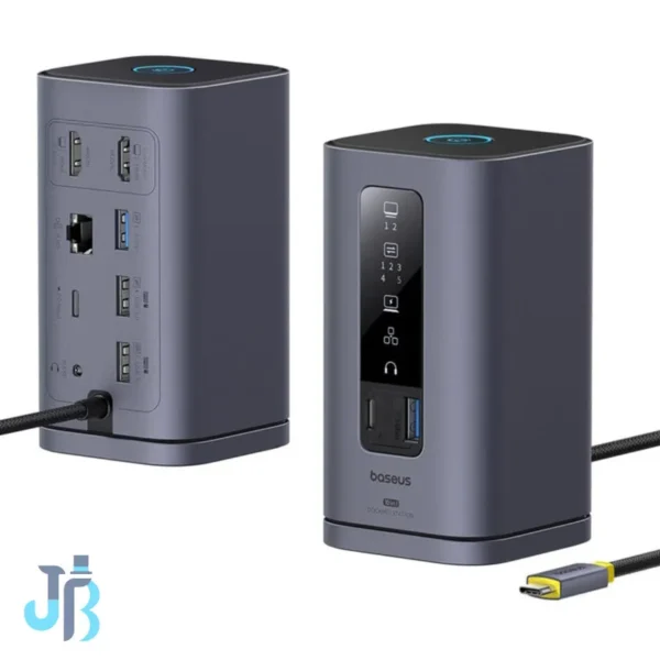 هاب 10 پورت USB-C بیسوس مدل BS-OH174 به همراه کابل USB-C