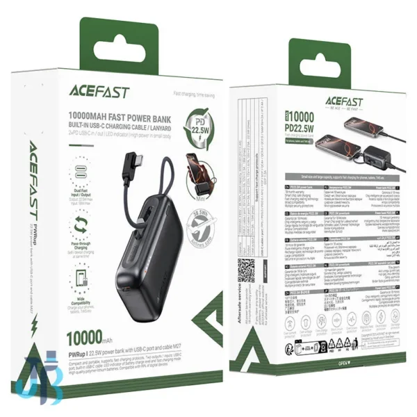 خرید پاوربانک 10000 ایس فست ACEFAST M27