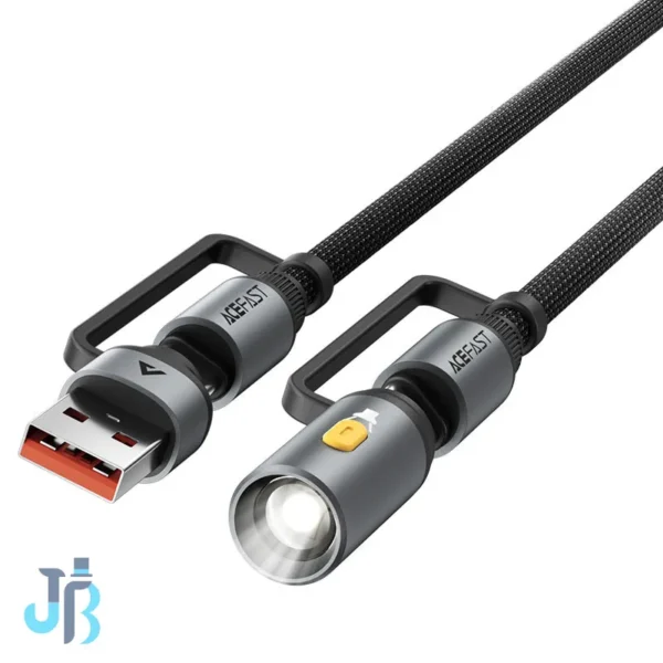 کابل تبدیل USB/USB-C به USB-C ایس فست مدل J5 طول 1.2 متر
